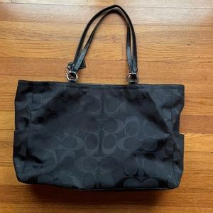 Light Purple Lined Large Coach bag